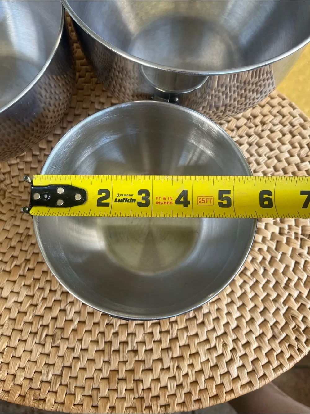 Farberware Stainless Steel Mixing Bowls with handles (Set of 3) - Silver